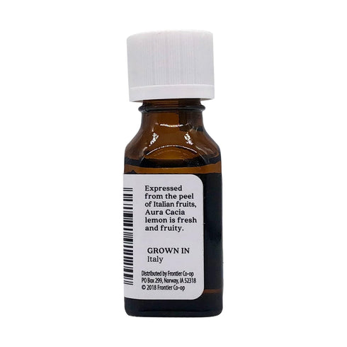 Aura Cacia 100% Pure Lemon Essential Oil, 15 ml, GC/MS Tested for Purity