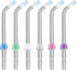 Flosser Replacement Tips for Waterpik, Plaque Seeker Tips Compatible with Oral Irrigators, 6-Pack