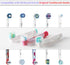 Electric Toothbrush Travel Case for Oral-B Toothbrushes, 4 Pcs Toothbrush Head Covers in White