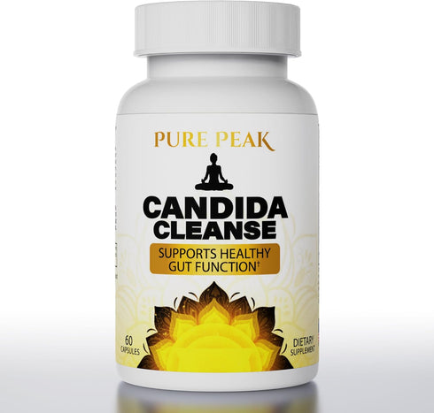 Pure Peak Candida Cleanse - Gut & Colon Support (60 Capsules) - for Men