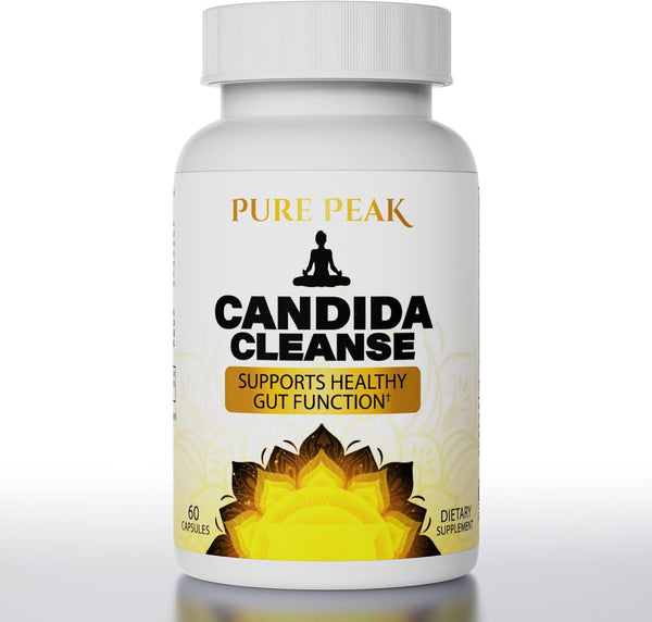 Pure Peak Candida Cleanse - Gut & Colon Support (60 Capsules) - for Men