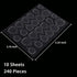 Laza 240 Pcs Thin Breathable Adhesive Tabs | Fake Nail Glue Sticker 10 Sheets Super Sticky Tips