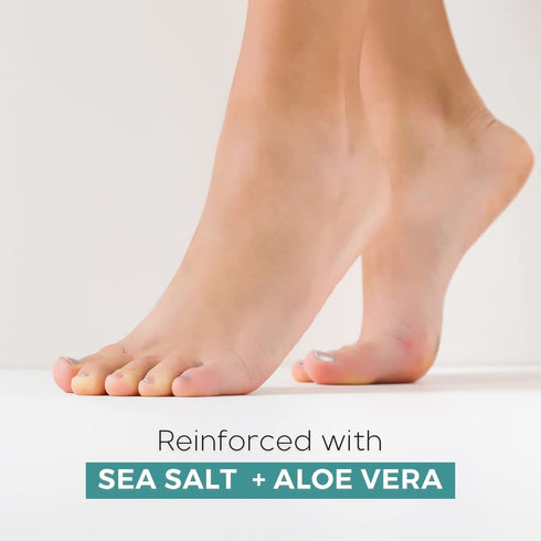 Sea Salt & Aloe Foot Masks | Moisturizing Socks for Tired, Dry Feet | Exfoliating Korean Skin Care - 3 Pairs
