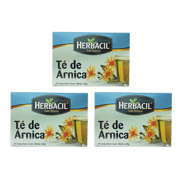 HERBACIL ARNICA TEA, 25-BAGS, 0.88 OZ (3)