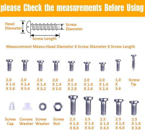 Eyeglasses Repair Kit, HKIDEE Sunglasses Kit with 1000PCS Screws and 6 Pcs Screwdrivers for Repair