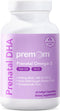 Premom Prenatal DHA Fish Oil: Omega 3 with 470mg DHA, 200mg EPA + 400 IU Vit D3 - Fertility Support for Women