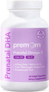 Premom Prenatal DHA Fish Oil: Omega 3 with 470mg DHA, 200mg EPA + 400 IU Vit D3 - Fertility Support for Women
