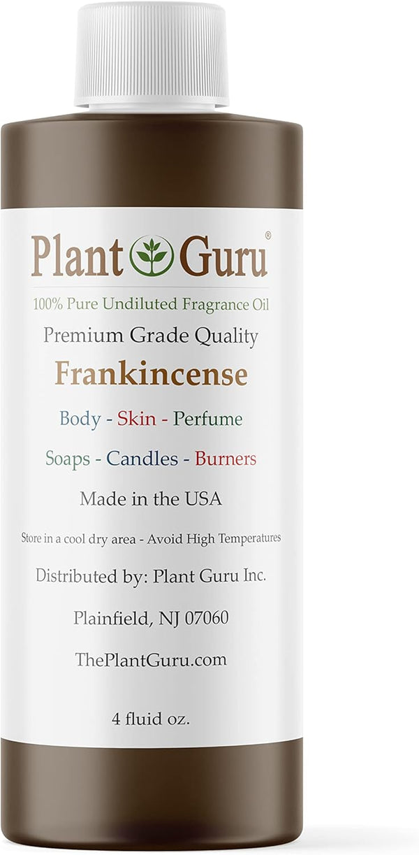 Frankincense Fragrance Oil - 4 fl. oz. Scented Oil for DIY Soap Making, Candles, and Aromatherapy Diffusers