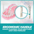 Fuller Brush Dental Plate Brush - Soft but Stiff Hygienic Cleaner for Dentures, Plates, Retainers - Oral Hygiene Tool
