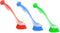 Plastic Long Handled Scrubbing Brush with Suction Cup, Durable Bristles, Assorted Colour, Pack of 3