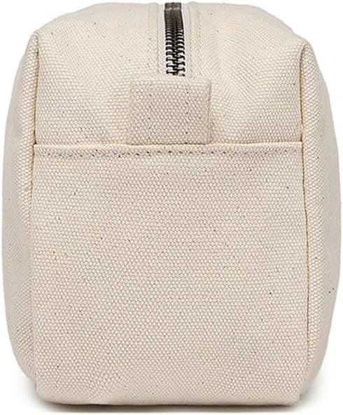 Lightweight Cosmetic Organizer Bag with Ring Clasp, Perfect Travel Makeup Bag for Women, Nylon Stand Up Design