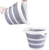 10L Collapsible Buckets for Cleaning, Foldable Beach Bucket with Handle, Collapsible Water Bucket