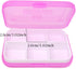 Honbay 4PCS 6 Compartments Waterproof Plastic Pill Organizer Box Case for Daily or Travel Use