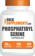 Phosphatidylserine Capsules by BulkSupplements.com - 60mg per Capsule, Gluten Free - 120 Capsules (1 Pack)