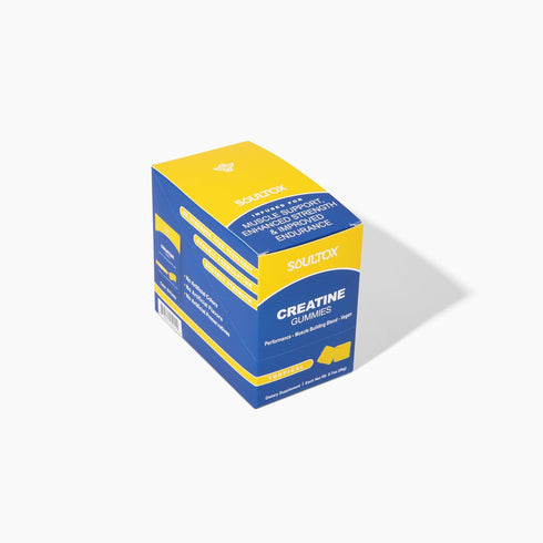Soultox Creatine Gummy Packs - Tropical Flavor, Infused with Creatine Monohydrate for Muscle Growth Support - Single