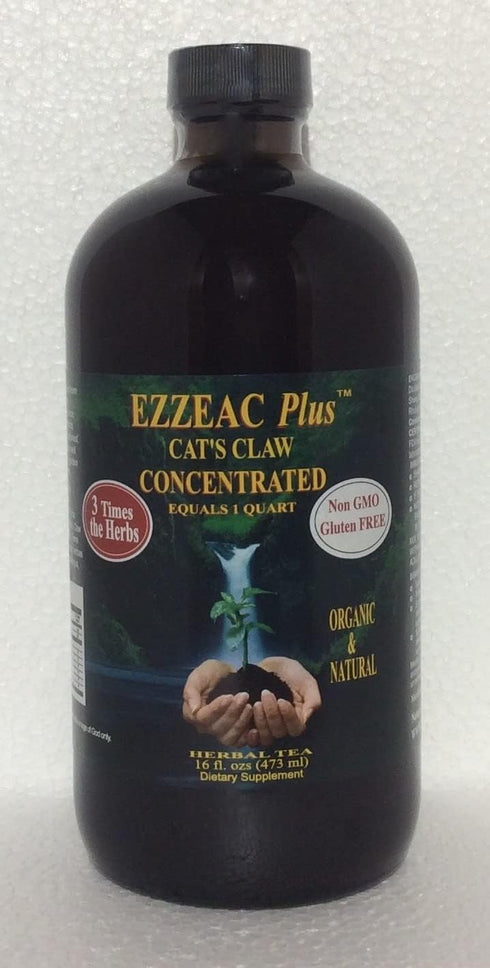 Ezzeac Plus Cat's Claw - Nature's Unique 16 oz. Concentrate - Premium Herbal Tea, All Natural Advanced Formula