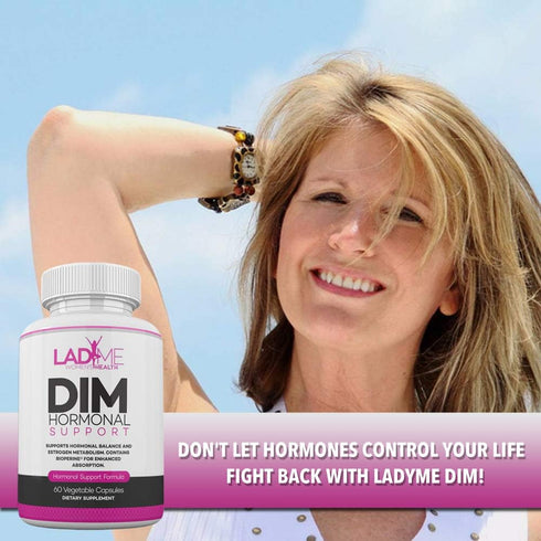 LADYME WOMEN'S HEALTH 150mg 60 DIM Complex Hormonal Support Menopause Relief Supplement for Hot Flashes & Hormonal Acne