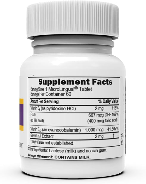 Superior Source No Shot Vitamin B-12, 1000 mcg, B-6, Folic Acid 400 mcg, 60 Sublingual Tablets
