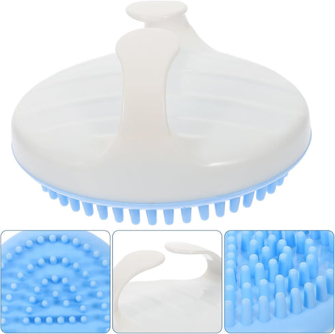 SECFOU Gua Sha Meridian Massage Brush for Back Neck Shoulder Relief, Multifunctional Blue Scraping Tool for Full Body