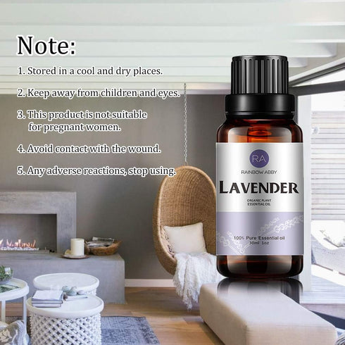 Lavender Essential Oil, 30ML, 100% Pure Natural Organic Oil for Diffuser, Massage, Skin Care, Yoga