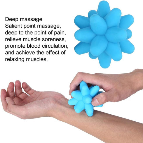 TMISHION Portable Acupoint Massage Ball, Muscle Release Deep Tissue Massage Silicone Fitness Ball, No Odor Gear