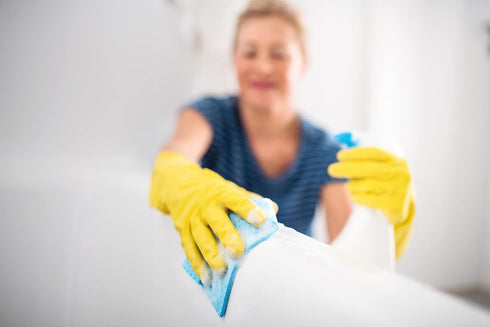 Yellow Reusable Latex Household Glove by Soft Scrub