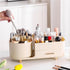 Makeup Organizer Countertop with Drawers, 360 Rotating Brush Holder, Large Capacity Skincare Organizer