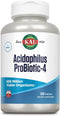 KAL Acidophilus ProBiotic-4, 500 Million CFUs, Four Probiotic Strains, 250 VegCaps