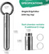TISUR Micro Keychain Pill Holder, Waterproof Titanium Pill Case for Travel, Purse, Pocket, Extended Upgrade