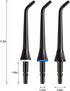MySmile 10 Pcs Replacement Jet Tips, Water Dental Flosser Nozzle Set, Compatible with MySmile Cordless Select