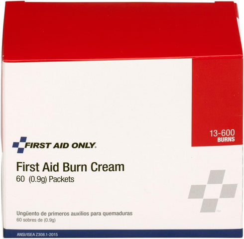 Pac-Kit 13-600 First Aid/Burn Cream, 0.9 gm Packet, Box of 60
