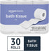 Amazon Basics 2-Ply Toilet Paper, 30 Rolls = 120 Regular Rolls, Unscented, 350 Sheets (Pack of 30)