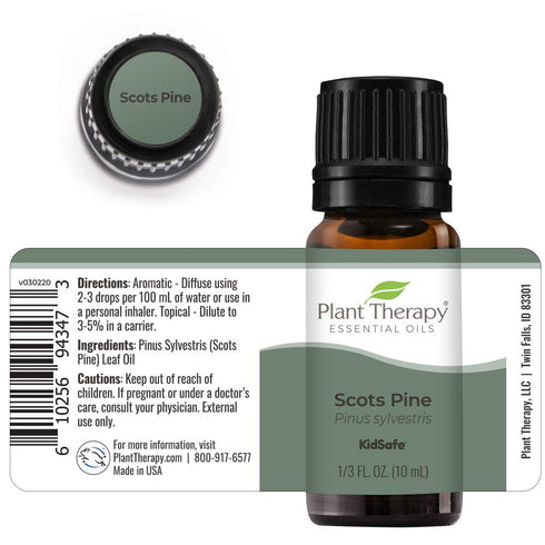 Plant Therapy Scots Pine Essential Oil 10 mL (1/3 oz) | 100% Pure, Undiluted, Therapeutic Grade