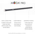 MODA Pro Deluxe Eye Makeup Brush Kit, 5pc Includes Shader, Crease, Detail, Smudger, Liner Brushes (Black)
