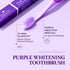 HIMALAYA PINKSALT Purple Toothbrush, Medium Toothbrushes for Adults, Gentle Plaque Remover with Tapered Bristles