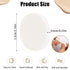 50 Pieces White Round Makeup Sponge Facial Powder Puff Cosmetic Sponge Round Foam Pad Beauty Makeup Eye Face Foundation Powder Blender for All Skin Types, Wet and Dry Dual Use