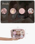 Pocmimut Makeup Bag, PU Leather Clear Travel Makeup Bag, Car Essentials for Women, Cosmetic Bag Organizers (Pink)