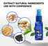 Ginger Hair Growth Spray. Promotes Thicker Longer Hair. Ginger Extract Prevents Baldness, and Moisturizes the Scalp. Promotes Hair regrowth, strengthens hair root nutrition. Repairs hair loss.