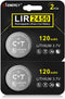 Rechargeable CR2450 Batteries 2 Pack High Capacity 3.7V Lir2450 Button Battery