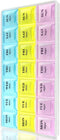 Inspiration Industry Weekly Pill Organizer with Snap Lids |7-Day Morn/NOON/Night |for Pills, Vitamin.