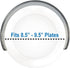 Rehabilitation Advantage Snap-on Food Guard - Smoked for 8.5 – 9.5 Inch Plates