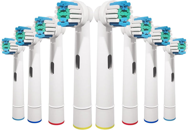 8 Pcs Replacement Toothbrush Heads, Compatible with Oral B Braun Electric Toothbrush Models