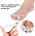 2 Pairs Toe Separators, Gel Toe Spacers for Bunion, Hammer Toe Straightener, Toe Correctors for Foot Pain Relief