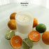 REKMO AMOY LANGYE 6 oz Luxury Lemon, Citrus, Basil Scented Soy Candles for Home - Non Toxic, Long Lasting Burn, Frosted