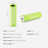 UNROEVS 4 Packs, 3400mWh 1.5V 2-in-1 Cable,2H Rechargeable Lithium AA Batteries Rechargeable Double A Battery