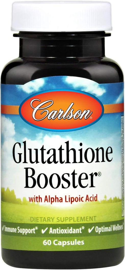 Carlson - Glutathione Booster, Alpha Lipoic Acid, Immune Support, 60 Capsules
