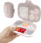 Travel Pill Organizer, Portable 8 Compartments Small Pill Case Daily Pill Box to Hold Vitamins, Cod Liver Oil, Medicine