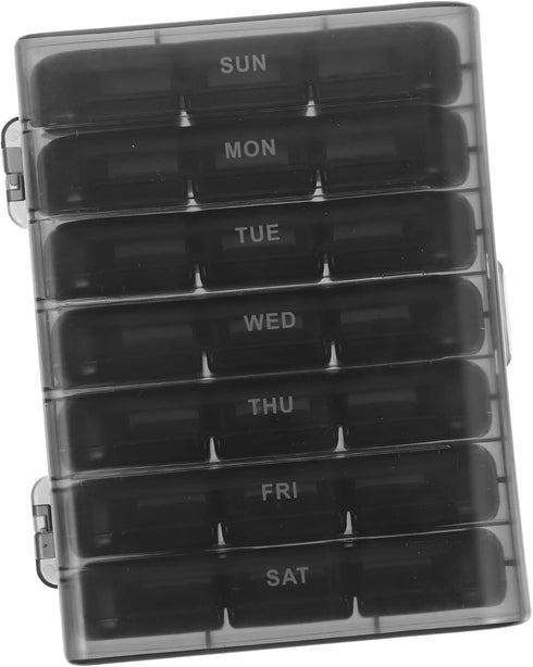 NOLITOY Portable Weekly Pill Dispenser Medicine Organizer Storage Case for Travel Compartment