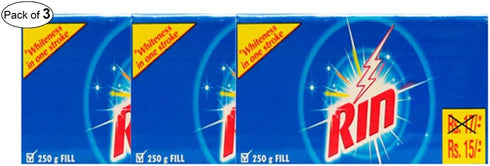 RIN Detergent Bar (250g Approx.) (Pack of 3)
