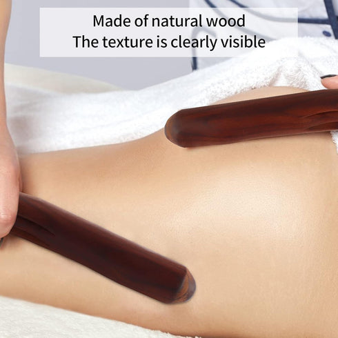 QYLHH Short Massage Stick Roller Wood Gua Sha Tool for All of Your Body,Neck,Back SPA Massager